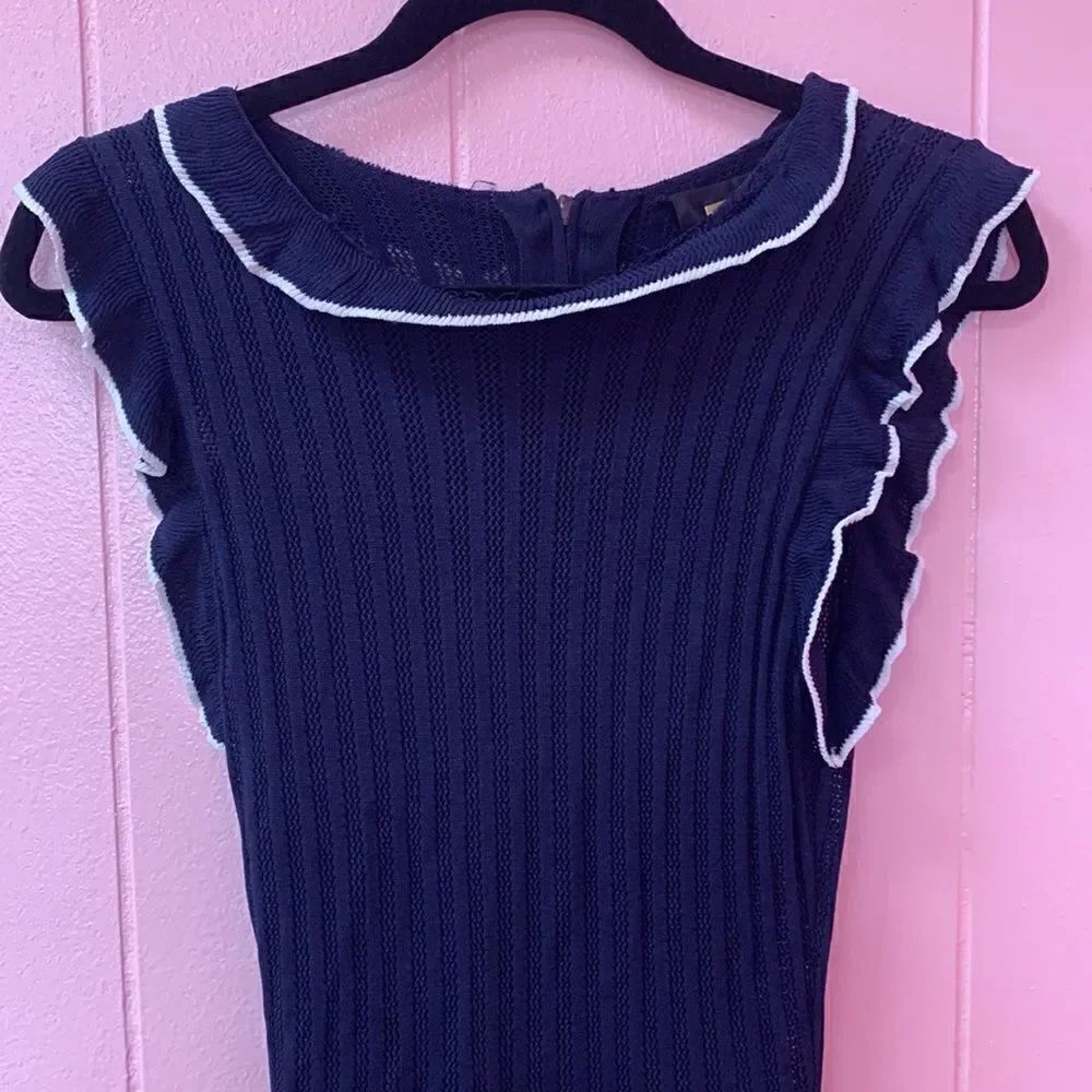 ALEXIA ADMOR Ruffle-Trimmed Sheath Dress Size XS - Picture 7 of 13